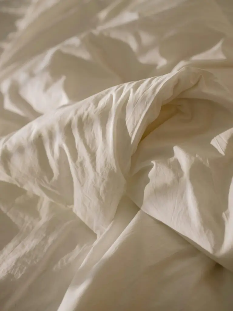 Preventive measures against bed bug eggs on white textile